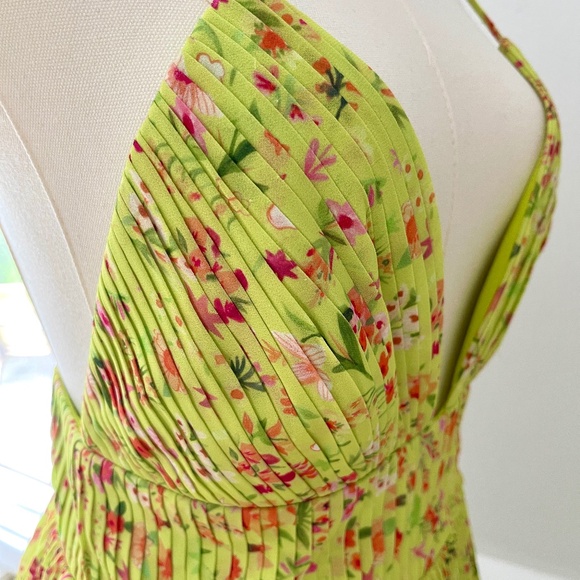 Amur's NWT Nico floral pleated tiered midi dress - Picture 5 of 11